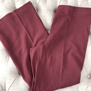Nine West wine colored flare leg dress pants size 14